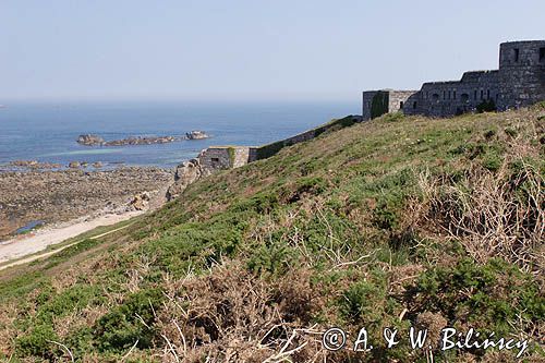 Fort Tourgis, wyspa Alderney, Channel Islands, Anglia, Wyspy Normandzkie, Kanał La Manche
