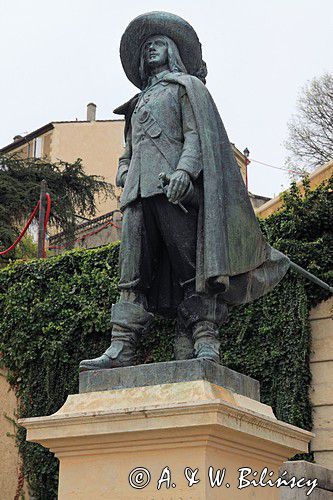 Auch, pomnik D'Artagnana, Gaskonia, Francja
