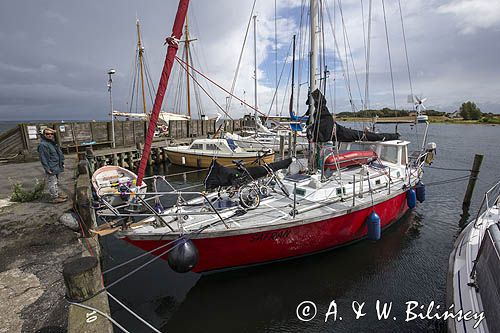 port Korshavn przy wyspie Avernako, Archipelag Południowej Fionii, Dania