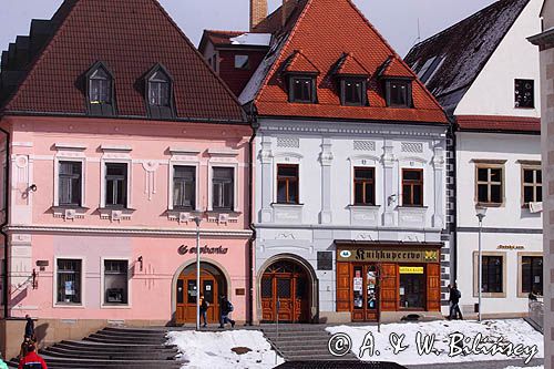 Bardiów, Bardiejów, Bardyjów, Bardejów, słow. Bardejov, niem. Bartfeld, węg. Bártfa, czes. Bardijov lub Bardějov, cyg. Bartwa, kamienice przy Rynku, Słowacja