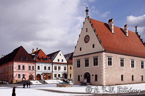Bardiów, Bardiejów, Bardyjów, Bardejów, słow. Bardejov, niem. Bartfeld, węg. Bártfa, czes. Bardijov lub Bardějov, cyg. Bartwa, rynek i późnogotycko-wczesnorenesansowy ratusz z 1505-1511, Słowacja