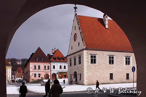 Bardiów, Bardiejów, Bardyjów, Bardejów, słow. Bardejov, niem. Bartfeld, węg. Bártfa, czes. Bardijov lub Bardějov, cyg. Bartwa, rynek i późnogotycko-wczesnorenesansowy ratusz z 1505-1511, Słowacja