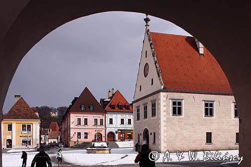 Bardiów, Bardiejów, Bardyjów, Bardejów, słow. Bardejov, niem. Bartfeld, węg. Bártfa, czes. Bardijov lub Bardějov, cyg. Bartwa, rynek i późnogotycko-wczesnorenesansowy ratusz z 1505-1511, Słowacja
