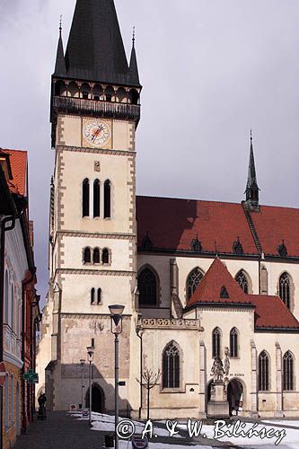 Bardiów, Bardiejów, Bardyjów, Bardejów, słow. Bardejov, niem. Bartfeld, węg. Bártfa, czes. Bardijov lub Bardějov, cyg. Bartwa, kościół św. Idziego przy Rynku, Słowacja