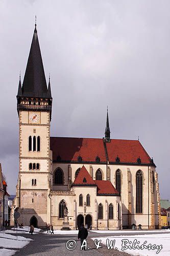 Bardiów, Bardiejów, Bardyjów, Bardejów, słow. Bardejov, niem. Bartfeld, węg. Bártfa, czes. Bardijov lub Bardějov, cyg. Bartwa, kościół św. Idziego przy Rynku, Słowacja