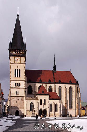 Bardiów, Bardiejów, Bardyjów, Bardejów, słow. Bardejov, niem. Bartfeld, węg. Bártfa, czes. Bardijov lub Bardějov, cyg. Bartwa, kościół św. Idziego przy Rynku, Słowacja