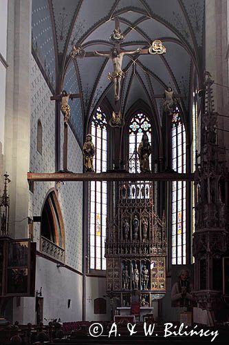 Bardiów, Bardiejów, Bardyjów, Bardejów, słow. Bardejov, niem. Bartfeld, węg. Bártfa, czes. Bardijov lub Bardějov, cyg. Bartwa, kościół św. Idziego przy Rynku, Słowacja, w nawie głównej