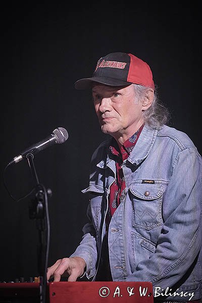 Krzysztof Głuch, klawisze, Śląska Grupa Bluesowa, Bies Czad Blues 2023, Karczma Brzeziniak, Przysłp, Bieszczady