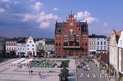 Chojnice rynek i ratusz