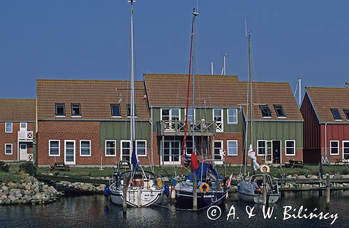 Dania wyspa Mon, Klintholm, port jachtowy