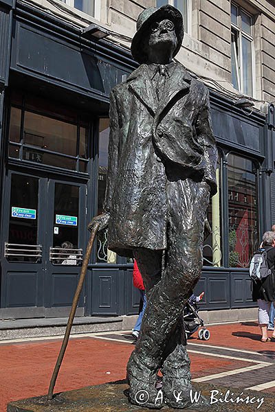 Pomnik Jamesa Joyce`a, Dublin, Irlandia