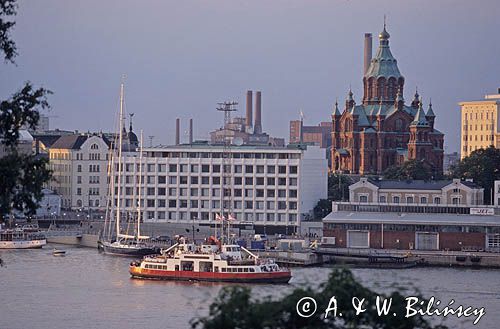 Helsinki, nabrzeże, cerkiew Uspenski
