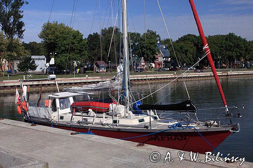 nabrzeże - port w Juodkrante, Mierzeja Kurońska, Zalew Kuroński, Litwa
