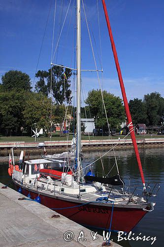 nabrzeże - port w Juodkrante, Mierzeja Kurońska, Zalew Kuroński, Litwa