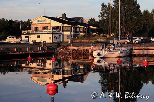 port jachtowy i restauracja w Kemi, Finlandia, Zatoka Botnicka