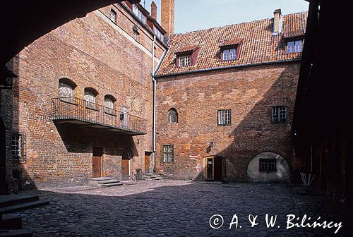 Kętrzyn dziedziniec zamku, warmińsko-mazurskie, Polska
