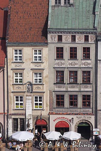 Cracow widok z wieży Kościoła Mariackiego na Mały Rynek