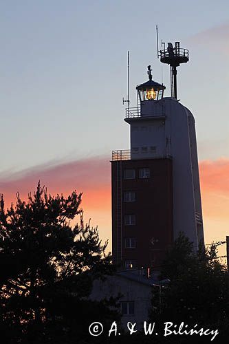 Latarnia morska na wyspie Kylmapihlaja, Finlandia, Zatoka Botnicka