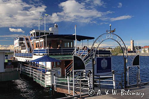 Lulea, restauracja na wodzie, Archipelag Lulea, Szwecja, Zatoka Botnicka