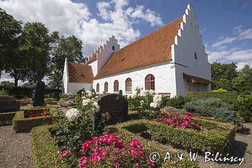 Kościół na wyspie Lyo, Archipelag Południowej Fionii, Dania