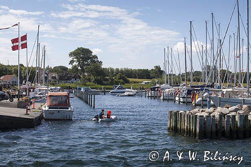 Port na wyspie Lyo, Archipelag Południowej Fionii, Dania
