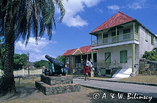 Budynek muzeum Oranjestad, St. Eustatius Małe Antyle, Karaiby