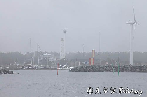 port jachtowy w Marjaniemi na wyspie Hailuoto, Finlandia, Zatoka Botnicka
