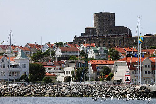 Marstrand, port jachtowy i twierdza. Szwecja Zachodnia, Kattegat