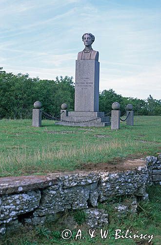 Pomnik królowiej Wiktorii, założycieli Solliden Park, Olandia, Wyspa Oland, Szwecja