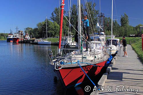 port w Pavilosta, Łotwa Pavilosta harbour, Latvia