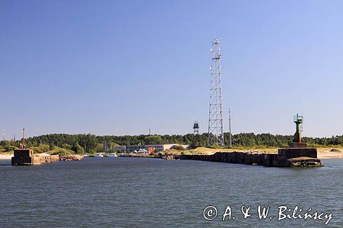główki portu Pavilosta, Łotwa Pavilosta harbour, Latvia