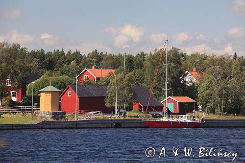 port, przystań w Ratan, Szwecja, Zatoka Botnicka
