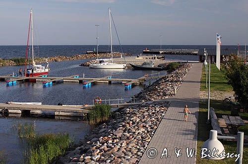 port jachtowy Ringsu, wyspa Ruhnu, Estonia Ringsu harbour, Ruhnu Island, Estonia