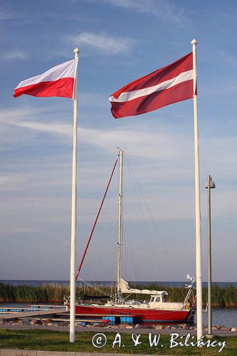 port jachtowy Ringsu, wyspa Ruhnu, Estonia Ringsu harbour, Ruhnu Island, Estonia