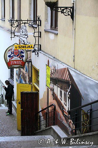 Sanok, zaułek, pub u Szwejka