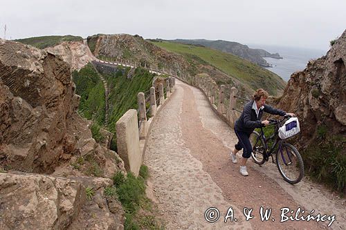 most la Coupee między wyspami Sark i Little Sark, Channel Islands, Anglia, Wyspy Normandzkie, Kanał La Manche
