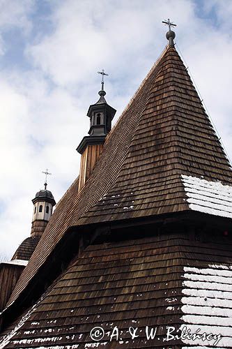 Sękowa zabytkowy kościół z XVI wieku / lista Unesco/