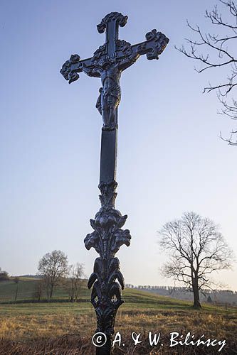 Krzyż na starym cmentarzu, Sokołowa Wola, Bieszczady