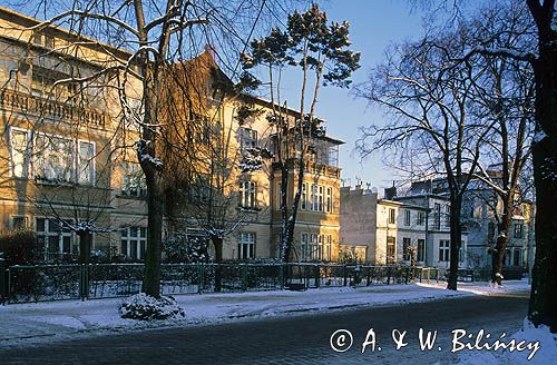 Sopot, zima, ulica Wybickiego