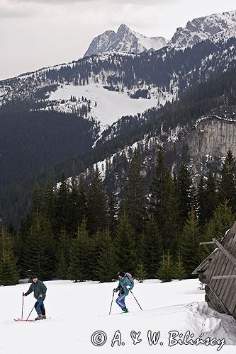 zima, skitouring, Polana na Stołach, Tatrzański Park Narodowy