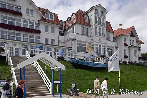 restauracja i hotel Plonsky w Bansin na wyspie Uznam, Niemcy