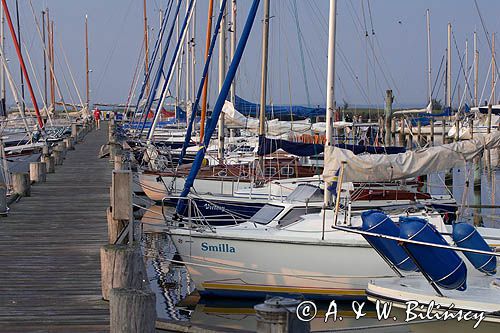 port jachtowy w Krummin, wyspa Uznam, Niemcy