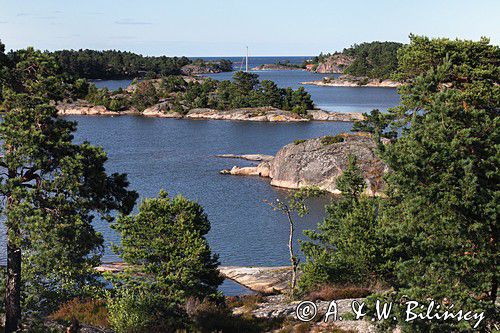 W szkierach w archipelagu koło wyspy Trasso, Szwecja