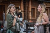 II Bieszczadzki Festiwal Filmowy Ale Czad, Stanica kresowa Chreptiów, na widowni, Edyta Maria Wyban Bosonoga i Natalia Bułyk