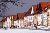 Bardiów, Bardiejów, Bardyjów, Bardejów, słow. Bardejov, niem. Bartfeld, węg. Bártfa, czes. Bardijov lub Bardějov, cyg. Bartwa, kamienice przy Rynku, Słowacja