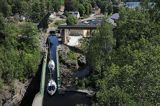 Haverud, jachty na akwedukcie, Dalslands Kanal, Szwecja