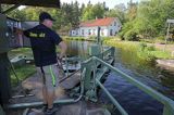 Dalslands Kanal, w śluzie w Upperud, Szwecja