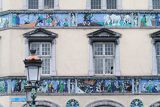Kamienica w dzielnicy Temple Bar, Dublin, Irlandia