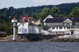 Filtvet Fyr, Latarnia morska Filtvet, Południowa Norwegia, Oslofjorden, Fiord Oslo