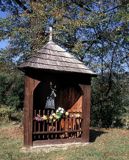 kapliczka św. Nepomucena, Laskowa, Beskid Wyspowy